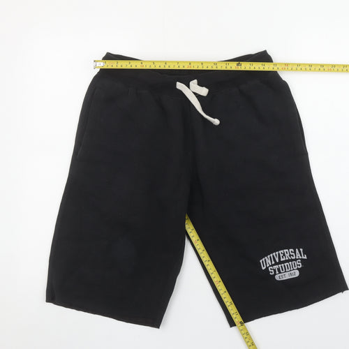 Universal Studios Men's Black Sweat Shorts Size S Casual Drawstring