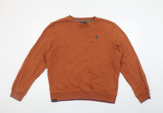 Everton Men's Brown XL Crew Neck Cotton Pullover Sweatshirt