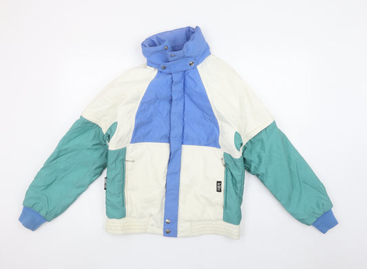 Killy Men's Multicoloured S Ski Puffer Jacket Retro Winter Waterproof