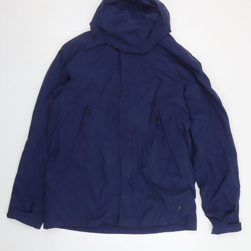 Rohan Mens Blue Medium Mountain Guide Waterproof Hooded Jacket