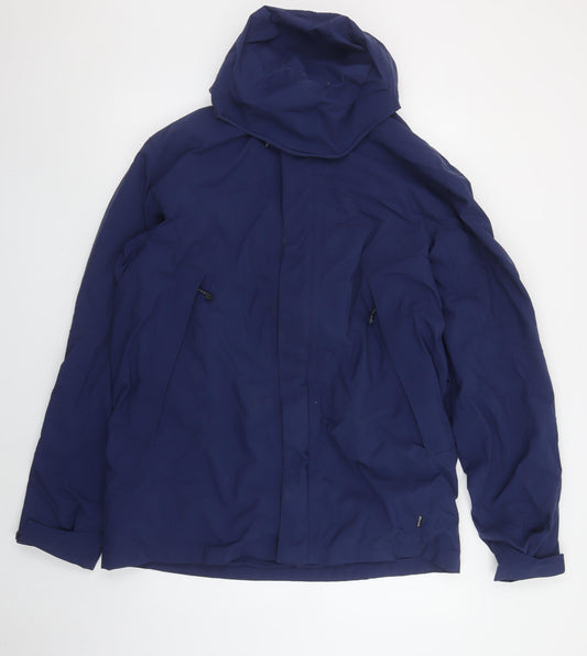 Rohan Mens Blue Medium Mountain Guide Waterproof Hooded Jacket