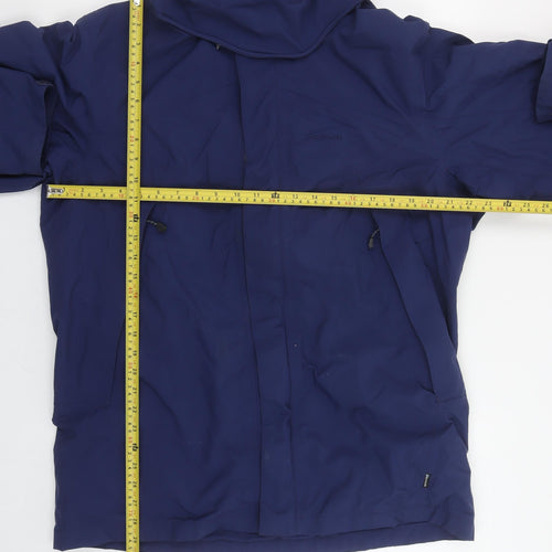 Rohan Mens Blue Medium Mountain Guide Waterproof Hooded Jacket