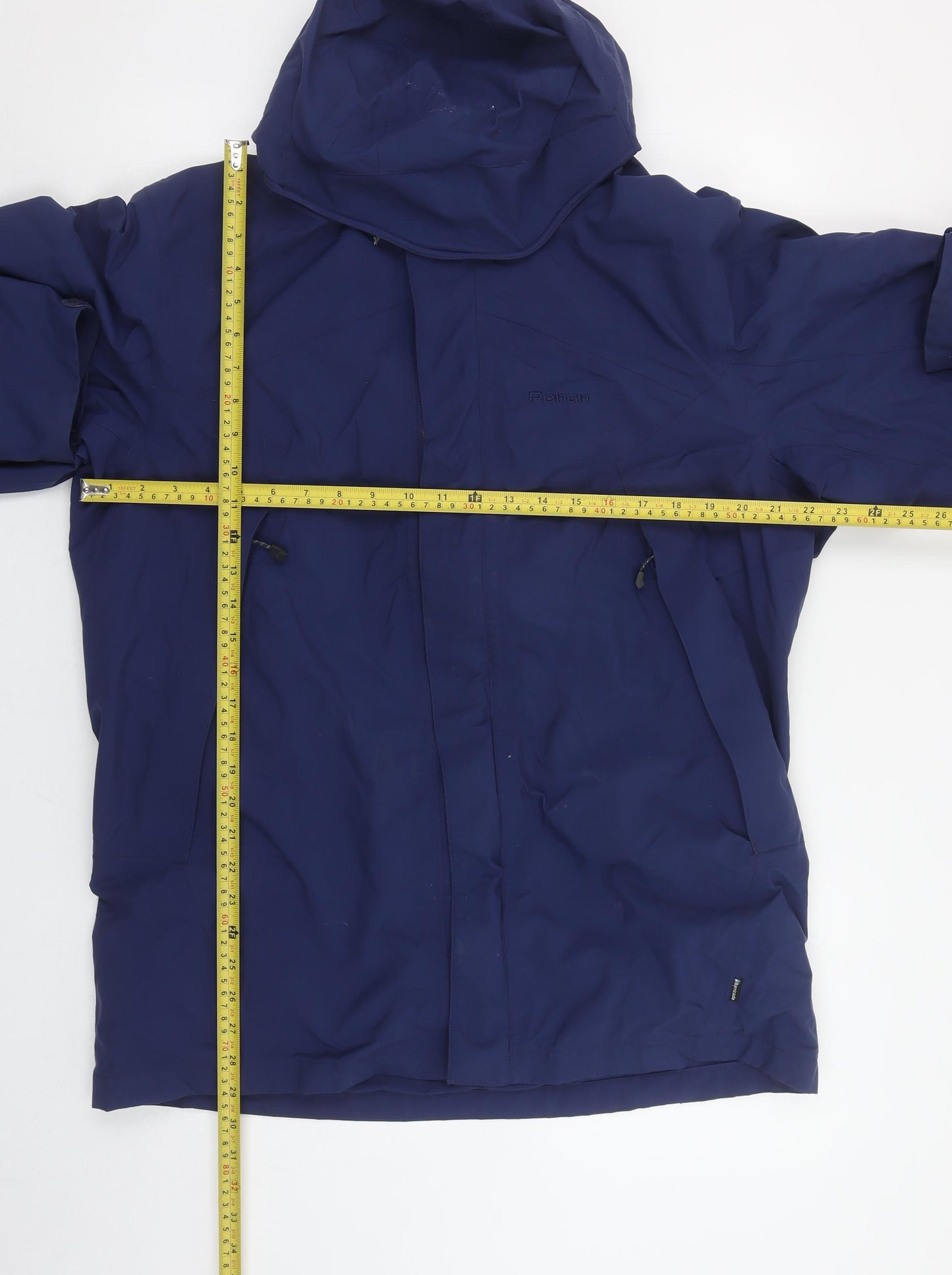 Rohan Mens Blue Medium Mountain Guide Waterproof Hooded Jacket