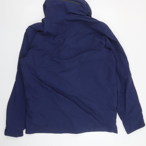 Rohan Mens Blue Medium Mountain Guide Waterproof Hooded Jacket