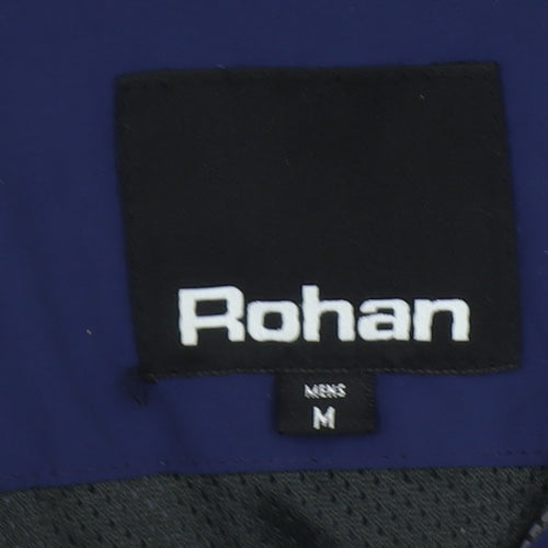 Rohan Mens Blue Medium Mountain Guide Waterproof Hooded Jacket