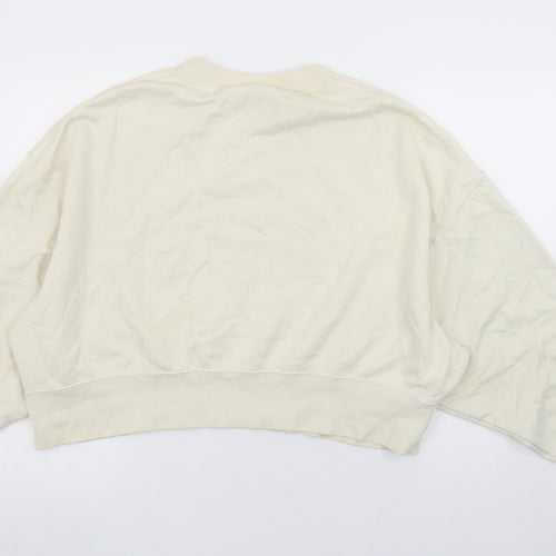 Nike Women's Beige Crew Neck Pullover Sweatshirt Size S
