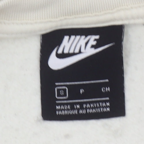 Nike Women's Beige Crew Neck Pullover Sweatshirt Size S