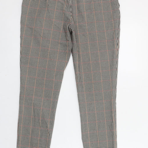 Next Tailoring Women's Multicoloured Check Slim Tapered Trousers Size 8