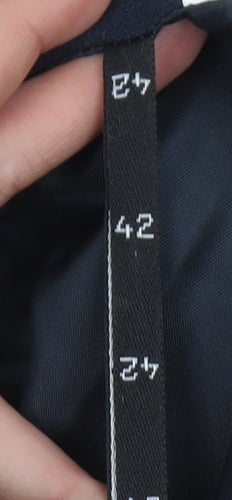 Lucia Women Black Size 14 Wool Pencil Midi Skirt