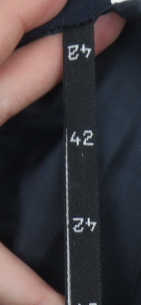 Lucia Women Black Size 14 Wool Pencil Midi Skirt