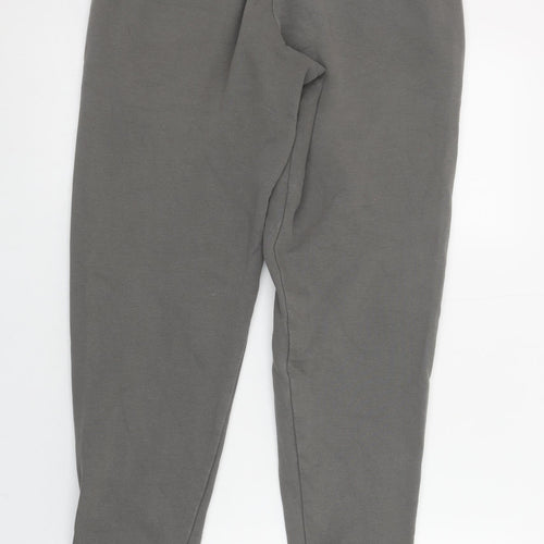 Puma Men's Grey Jogger Sweatpants S Regular Fit Elastic Waist