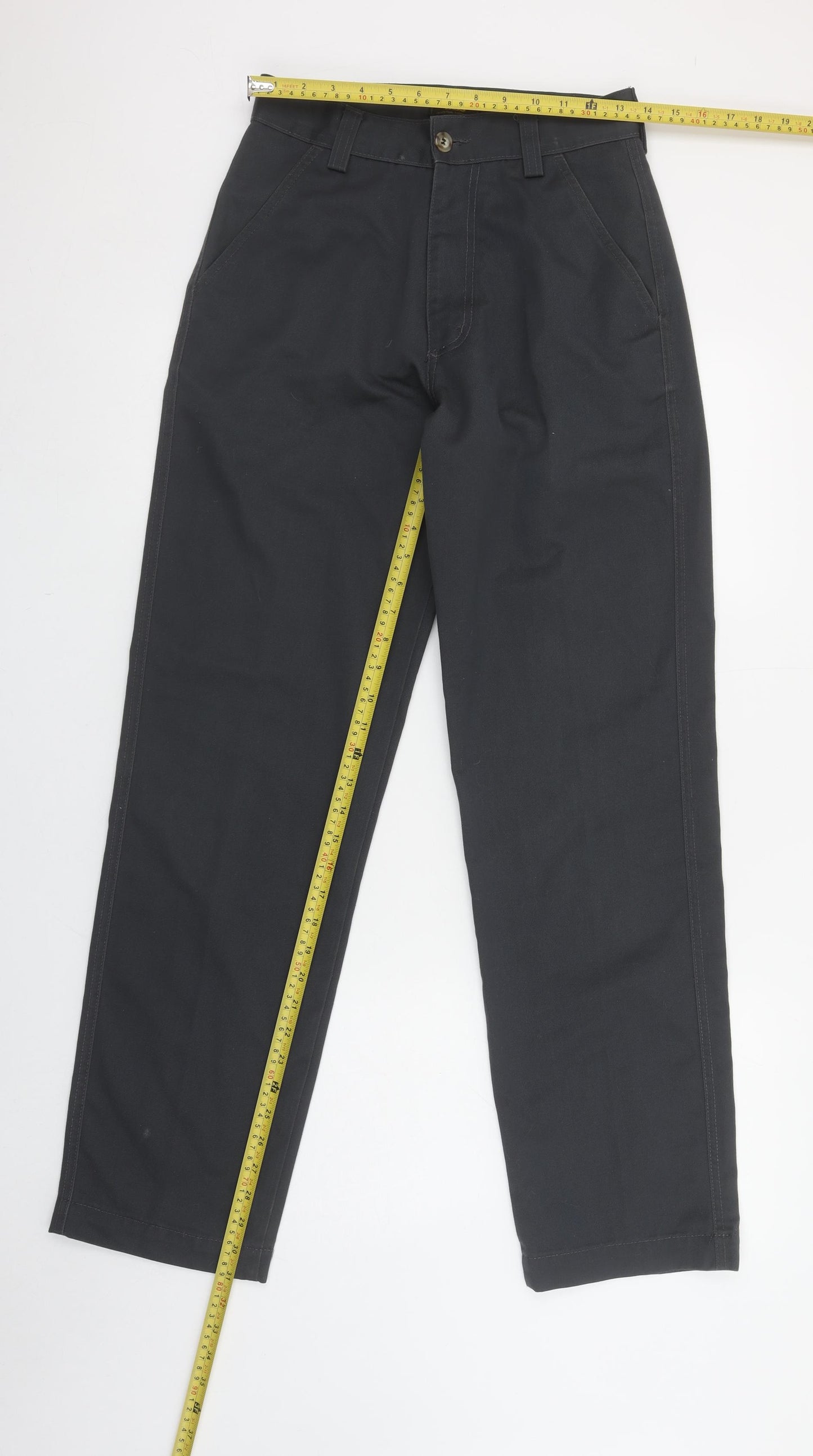 Big Star Men's Black Chino Trousers Size 28 x 32 Regular Fit