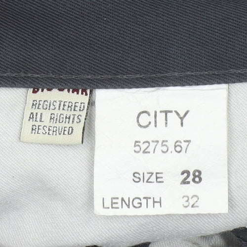 Big Star Men's Black Chino Trousers Size 28 x 32 Regular Fit