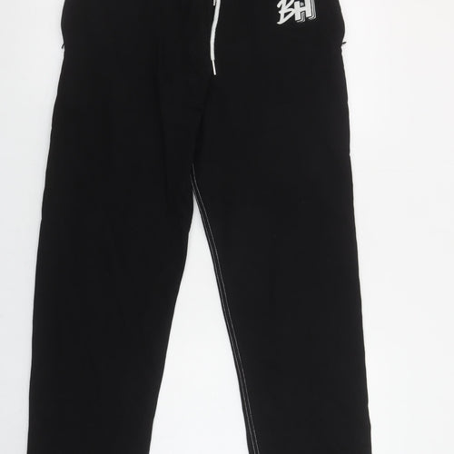 BH Women’s Black Jogger Sweatpants M Elastic Waist Casual Trousers