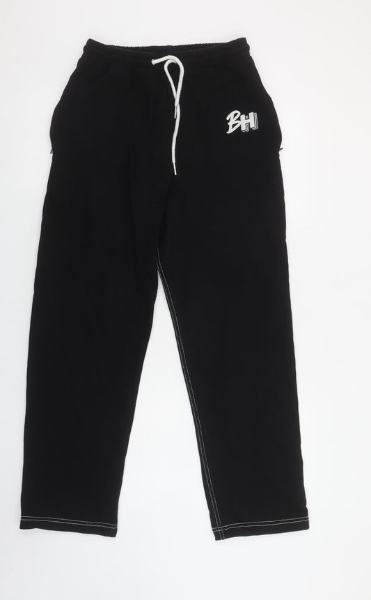 BH Women’s Black Jogger Sweatpants M Elastic Waist Casual Trousers