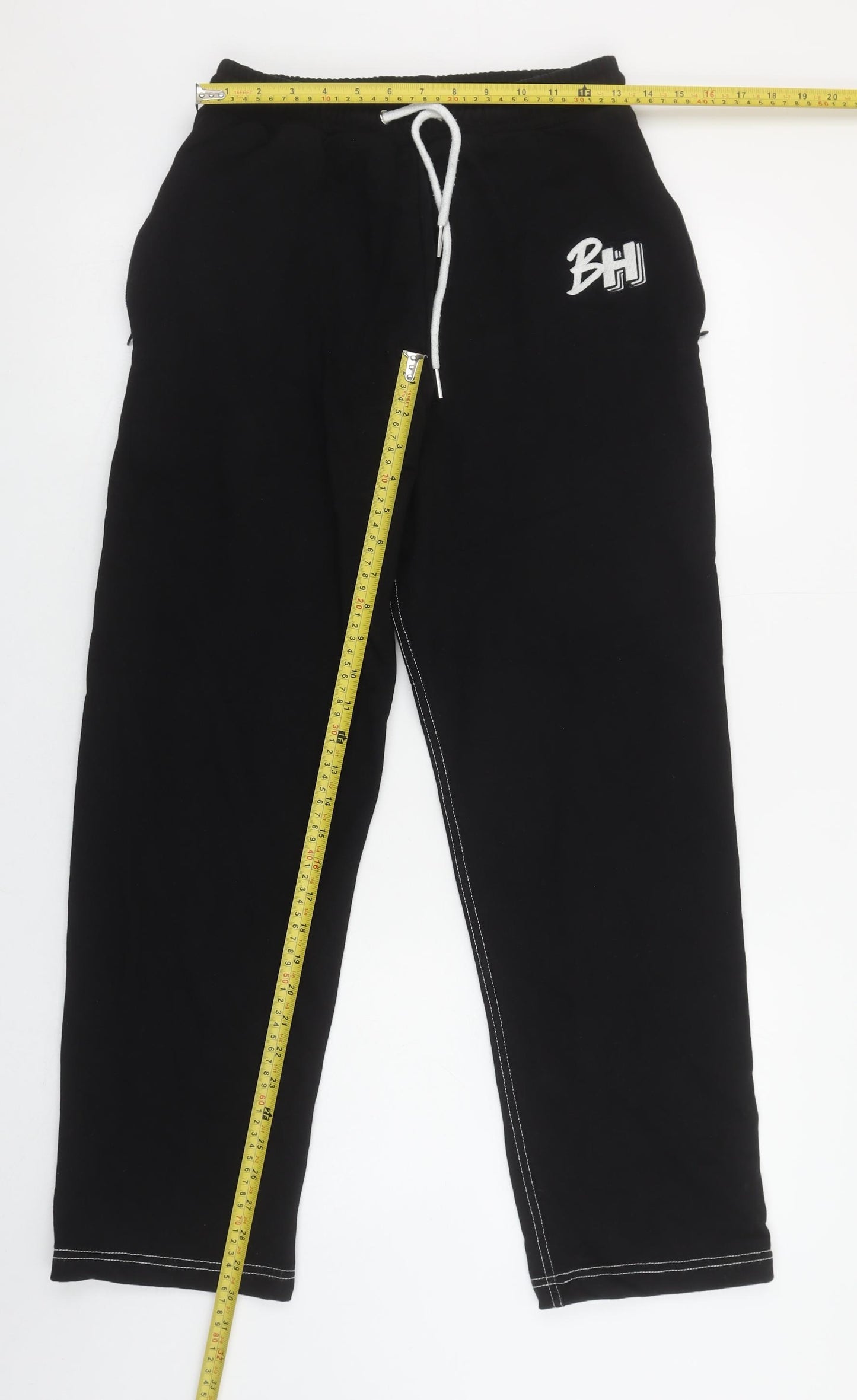 BH Women’s Black Jogger Sweatpants M Elastic Waist Casual Trousers