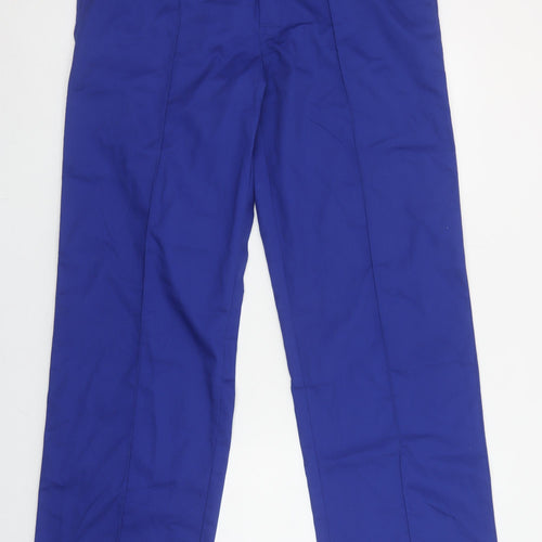 WORK SAFE Men's Blue Cargo Workwear Trousers L Regular Fit 36 in