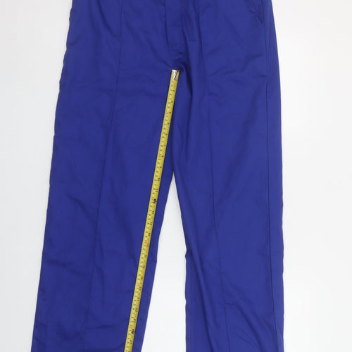 WORK SAFE Men's Blue Cargo Workwear Trousers L Regular Fit 36 in