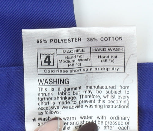 WORK SAFE Men's Blue Cargo Workwear Trousers L Regular Fit 36 in