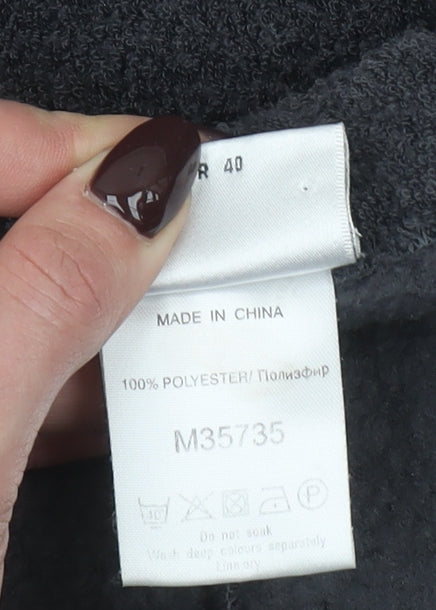 Next Women Black Midi Fleece Pencil Skirt Size 12