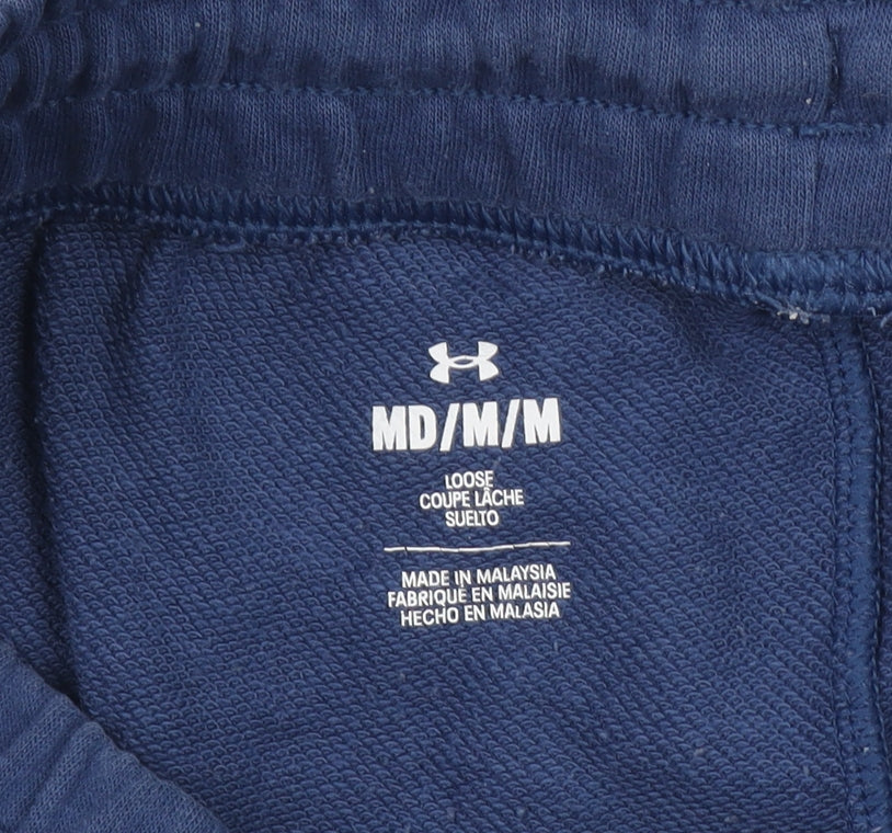 Under Armour Men's Blue Jogger Trousers Fleece M Relaxed Fit