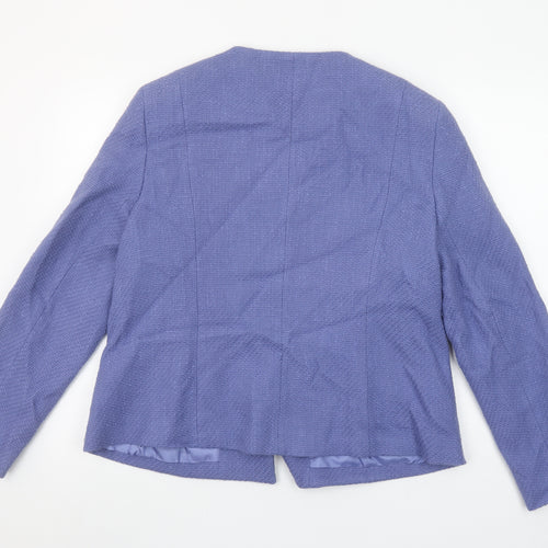 Cotswold Collections Women Purple Size 18 Classic Woven Blazer Jacket
