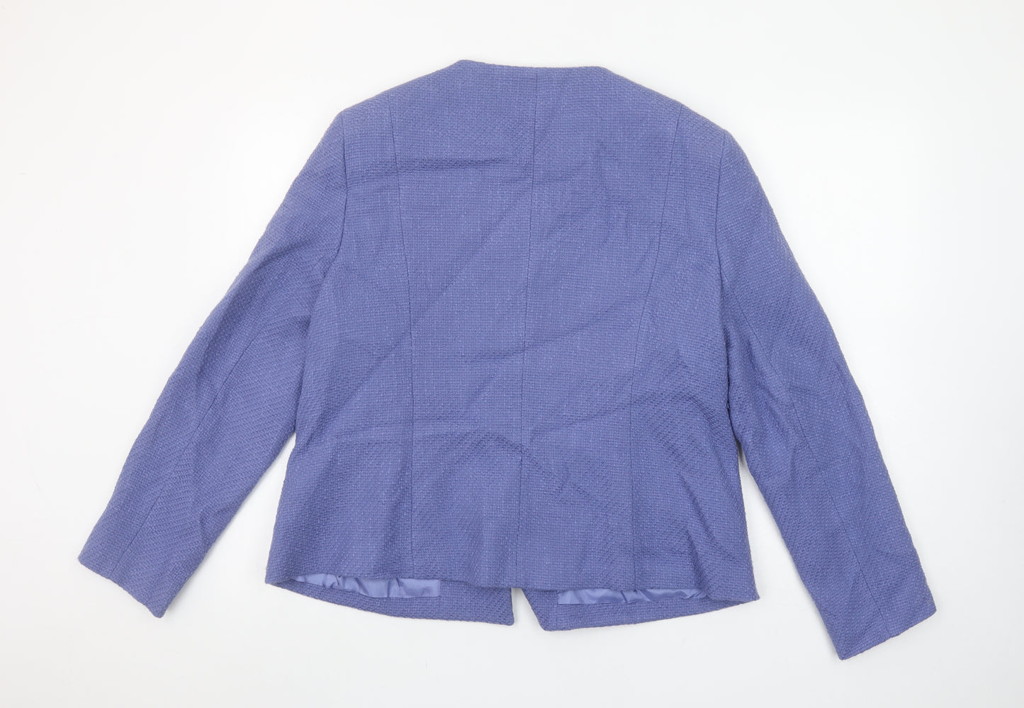 Cotswold Collections Women Purple Size 18 Classic Woven Blazer Jacket