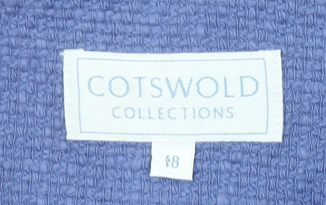 Cotswold Collections Women Purple Size 18 Classic Woven Blazer Jacket
