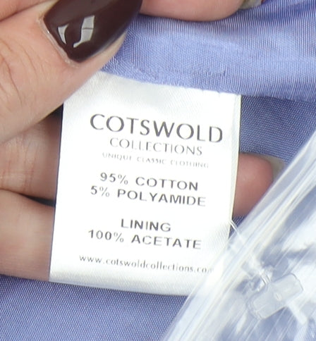 Cotswold Collections Women Purple Size 18 Classic Woven Blazer Jacket