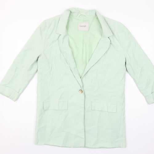 George Women’s Sage Green Single Breasted Blazer Size 8