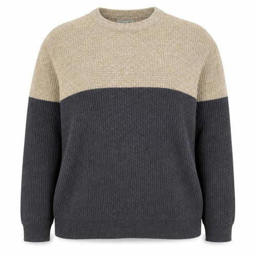 F&F Womens Beige Grey Knit Pullover Jumper 3XL Crew Neck Acrylic