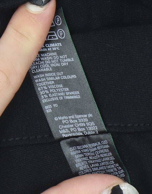 Marks and Spencer Women’s Black Ankle Leggings Size 8 Short