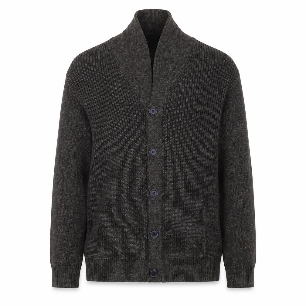 David Jones Women Brown Wool Blend Slim Fit Cardigan L