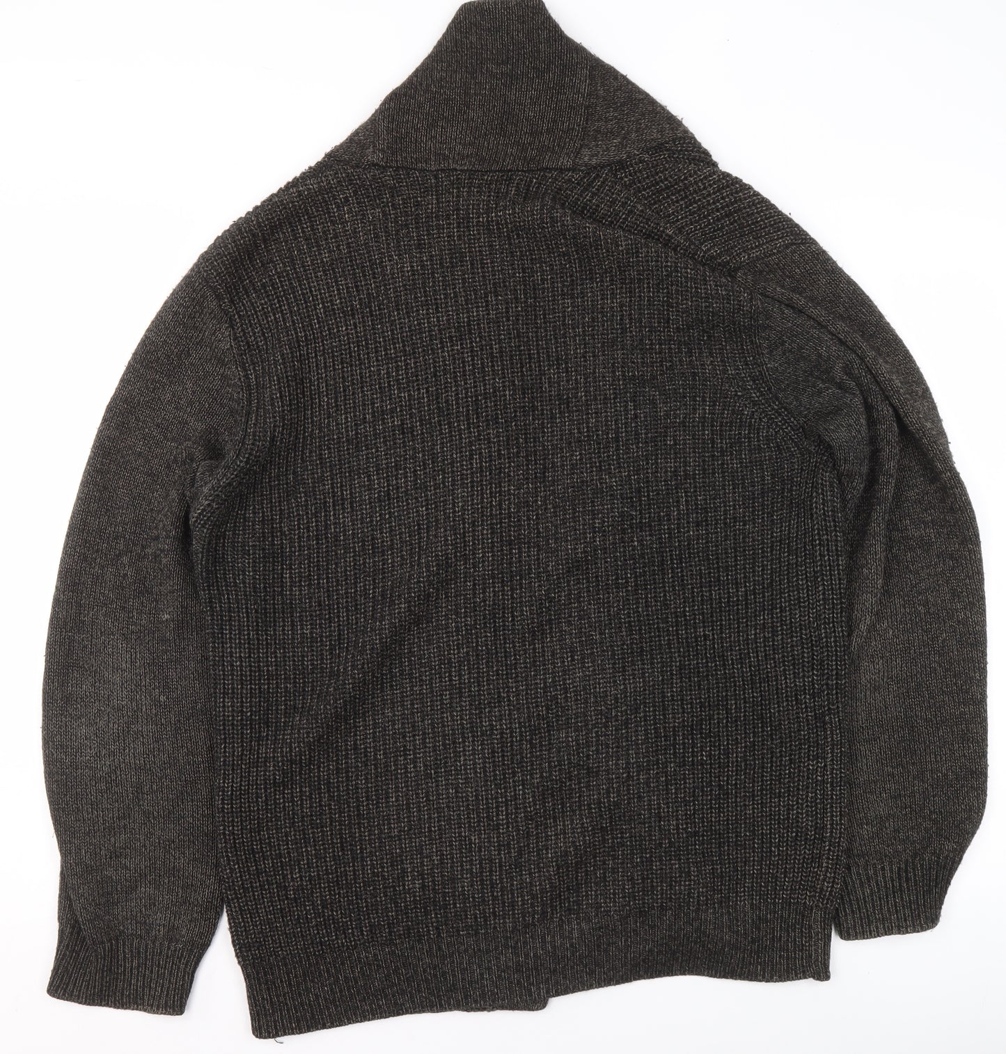 David Jones Women Brown Wool Blend Slim Fit Cardigan L