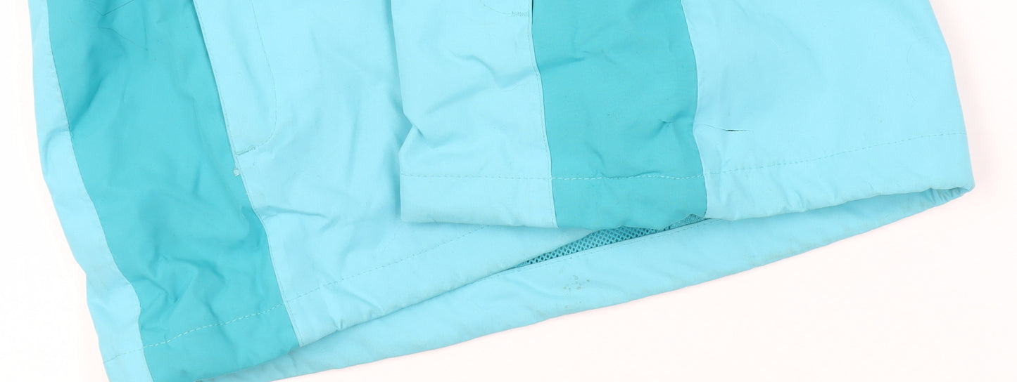 Regatta Women's Blue Waterproof Hooded Rain Jacket UK 14