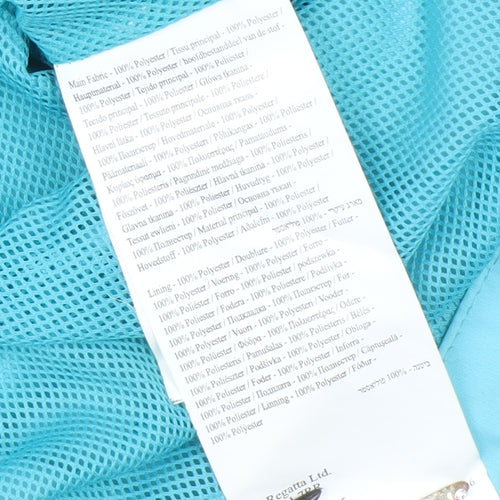 Regatta Women's Blue Waterproof Hooded Rain Jacket UK 14