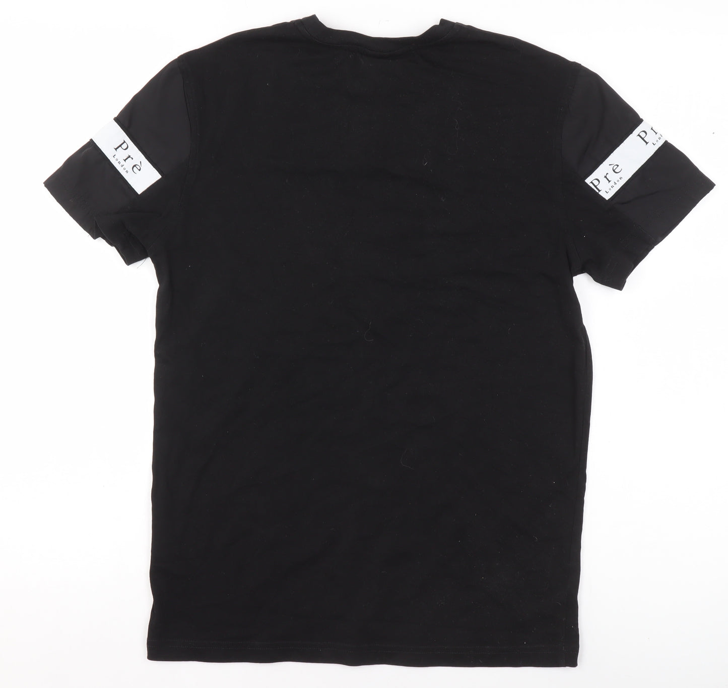 Prè London Black XS Unisex Short Sleeve Cotton T-Shirt