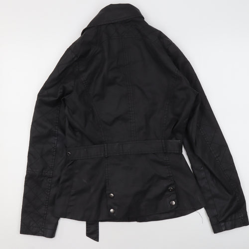 @Republic Women's Black Size 10 Faux Leather Biker Jacket