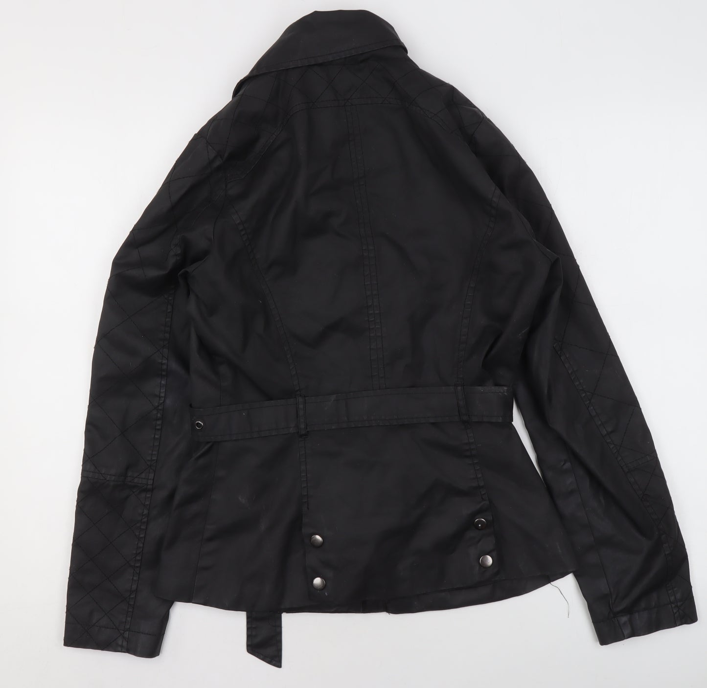 @Republic Women's Black Size 10 Faux Leather Biker Jacket