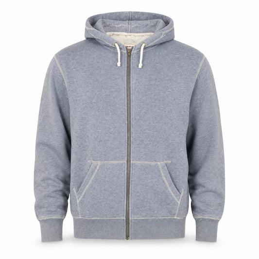 Front view of Peter Storm men’s grey xl full zip hooded basic jacket