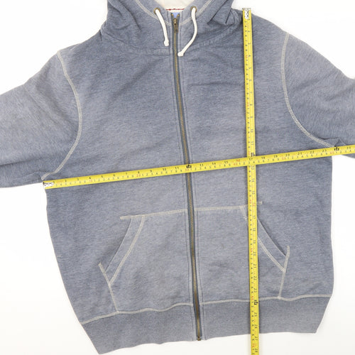 Peter Storm Mens Grey XL Full Zip Hooded Basic Jacket
