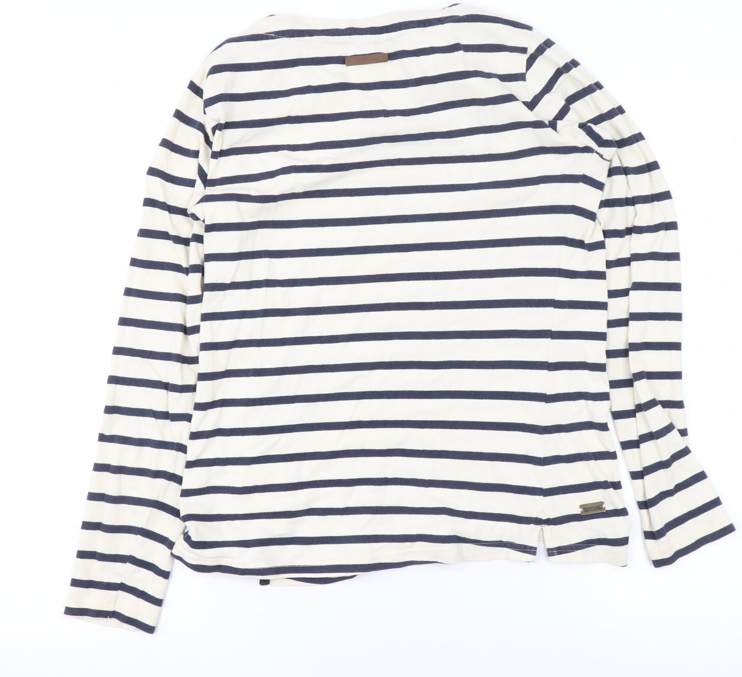 Regatta Women’s Blue Striped Cotton Long Sleeve Nautical T-Shirt Size 10