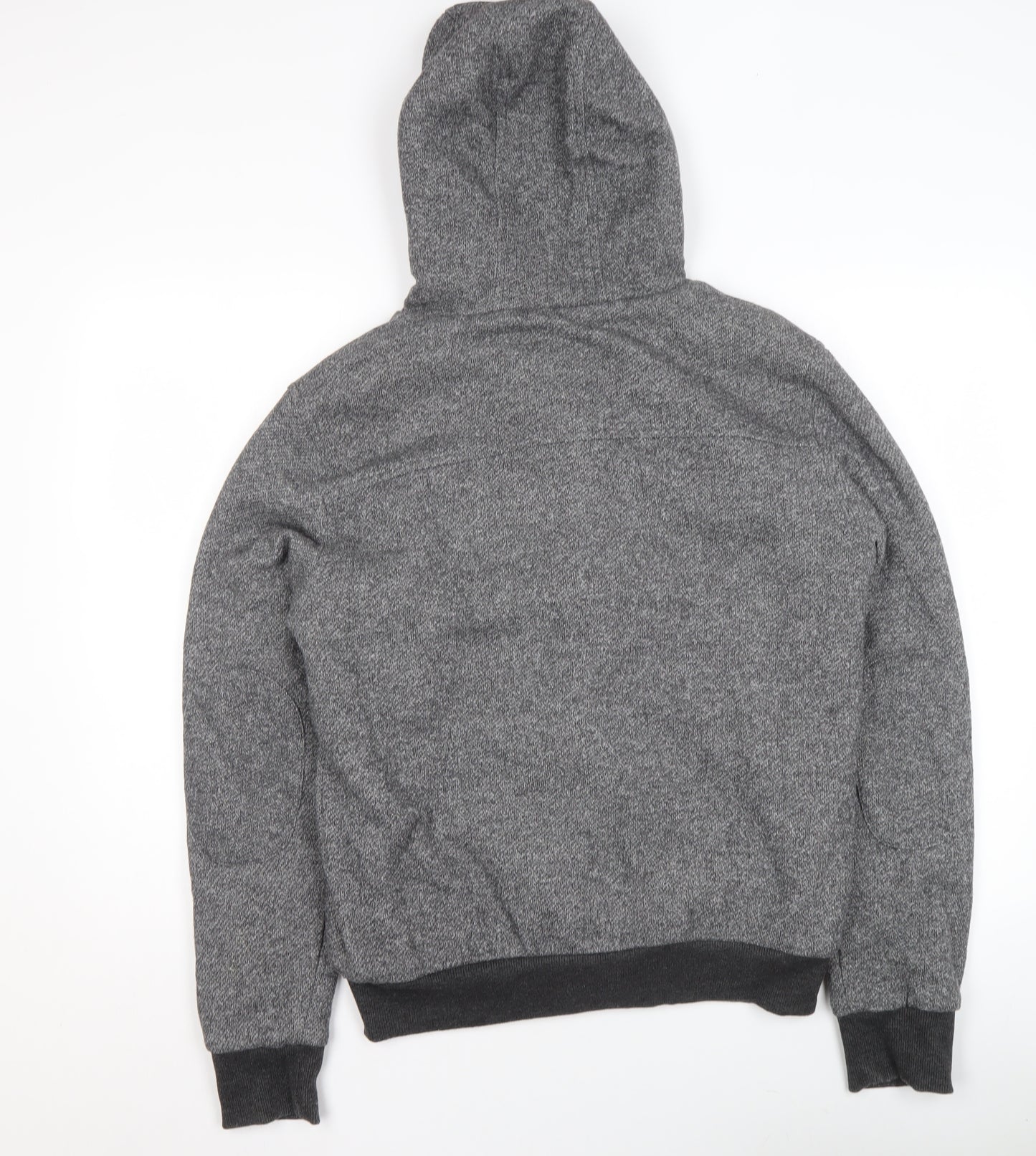 Cedar Wood State Men's Grey Hooded Toggle Hoodie Size M