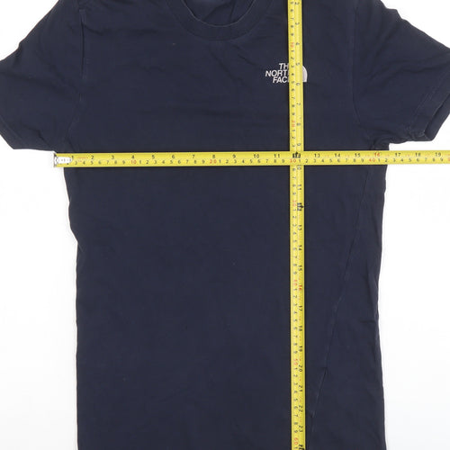 The North Face Men's Navy Blue XS Cotton Crew Neck T-Shirt