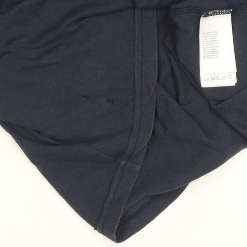 The North Face Men's Navy Blue XS Cotton Crew Neck T-Shirt