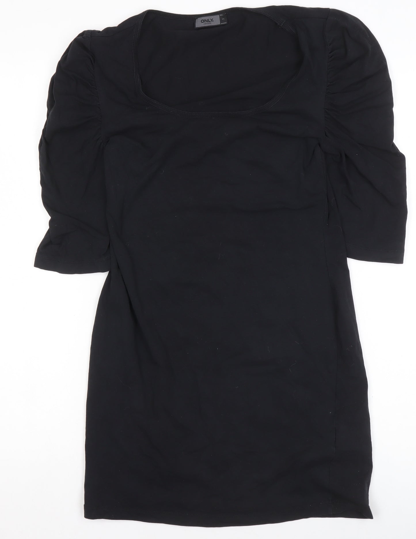 ONLY Women’s Black Bodycon Short Sleeve Jersey Dress M