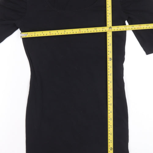 ONLY Women’s Black Bodycon Short Sleeve Jersey Dress M
