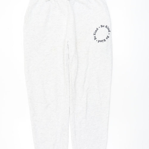 Nobody's Child Women's Grey Jogger Trousers Size 10 Elastic Waist