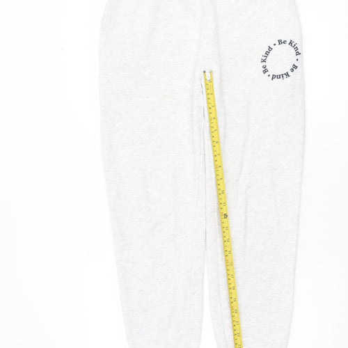 Nobody's Child Women's Grey Jogger Trousers Size 10 Elastic Waist