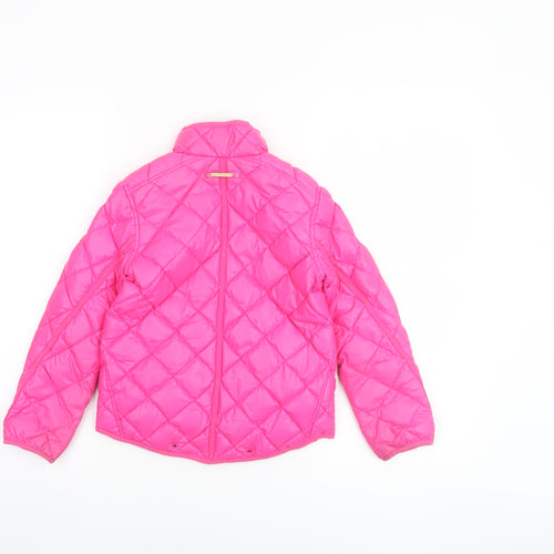 Ralph Lauren Girls Pink Quilted Down Puffer Jacket Size 6 Years